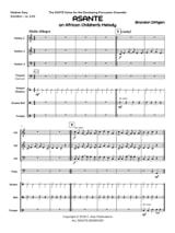 Asante - Brandon Dittgen - Partition - Ensemble de percussions