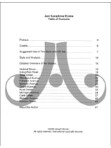 Jazz Saxophone Etudes - Volume 1 - Greg Fishman - Partition