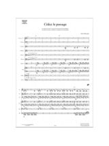 Cédez le Passage - Sylvie Reynaert - Partition