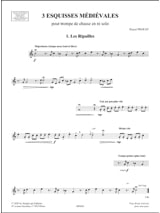 3 Esquisses médiévales - Pascal Proust - Partition - Cor