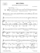 Bruyères - Pascal Proust - Partition - Cor