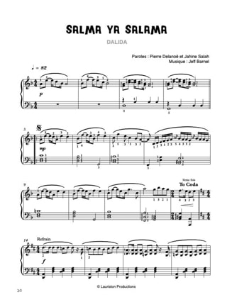 Piano Solo - Volume 4 - Partition - Chanson française