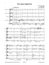 Ecce Panis Angelorum, pour quintette de cuivres - Frans Joseph Krafft