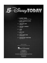 Five Finger Piano Songbook - Disney Today - DISNEY - Partition