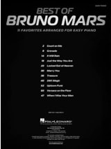 Best of Bruno Mars - Easy piano - Bruno Mars - Partition - Pop / Rock