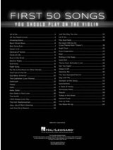 First 50 Songs You Should Play on the Violin - Partition - Violon