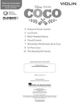 Coco - Musique du Film - DISNEY / PIXAR - Partition - Violon