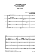 Intermezzo - Quintette de Cuivres - Pietro Mascagni - Partition