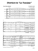 Ouverture de la Traviata - Quintette de Cuivres - VERDI - Partition