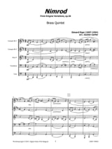 Nimrod - Quintette de Cuivres - ELGAR - Partition