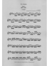 Six Suites pour Violoncelle (adaptées au Saxophone)