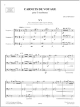 Carnets de voyage - Olivier Renault - Partition - Trombone