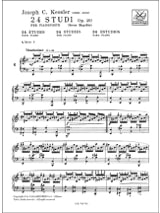 24 études op.20 - Joseph Christophe Kessler - Partition - Piano