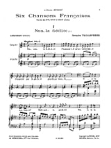 6 Chansons Françaises - Germaine Tailleferre - Partition - Mélodies