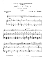 Vocalise-Etude - Voix élevée - Germaine Tailleferre - Partition