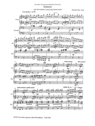 Amüsierstücke - Konrad Lang - Partition - Piano