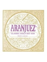 JEU de Cordes pour Guitare ARANJUEZ AR600 Jeu Classique Gold fort tirant