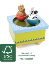 Boîte à musique Jungle - Jeu musical pour enfant - Accessoire