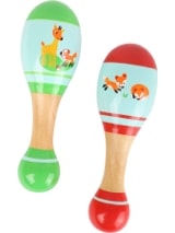 Maracas Petit renard - Jeu musical pour enfant - Accessoire