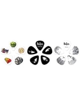 Boîte de 15 Médiators signature Beatles rayures medium