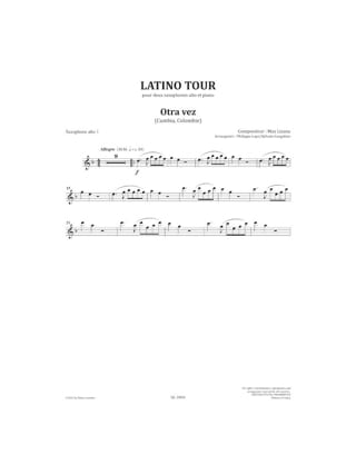 Latino Tour Saxophone - Maximiliano Lizana - Partition - Saxophone
