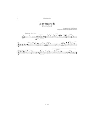 Latino Tour Saxophone - Maximiliano Lizana - Partition - Saxophone