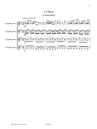Un après-midi chez... Vivaldi - VIVALDI - Partition - Saxophone