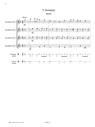 Un Après-Midi en... Amérique Latine - Partition - Saxophone