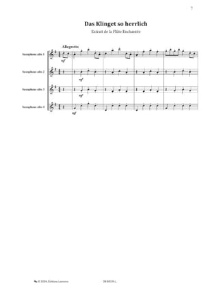 Un Après-Midi Chez... Mozart - MOZART - Partition - Saxophone