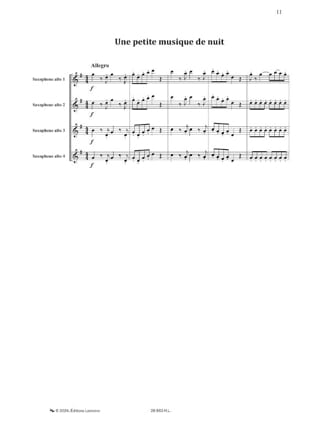 Un Après-Midi Chez... Mozart - MOZART - Partition - Saxophone
