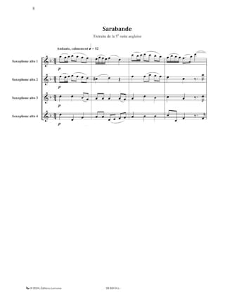 Un après-midi chez... Bach - BACH - Partition - Saxophone
