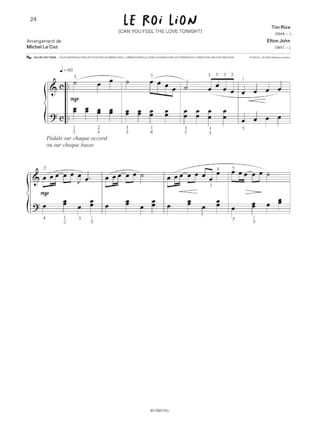 Dessins Animés au Piano - Partition - Musique de film