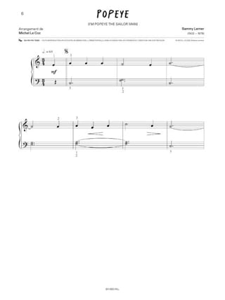 Dessins Animés au Piano - Partition - Musique de film