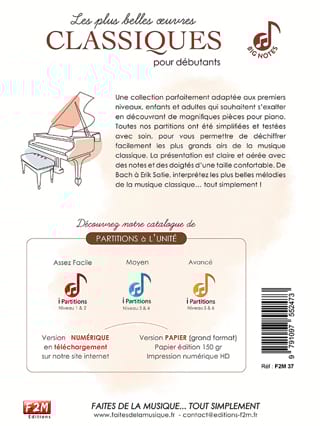 Les Plus Belles Œuvres Classiques pour Débutants - Vol. 1
