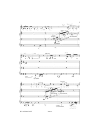 3 Poèmes d'après César Vallejo - Edith Lejet - Partition - Mélodies