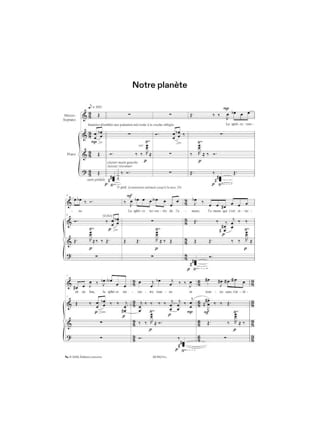 3 Poèmes d'après César Vallejo - Edith Lejet - Partition - Mélodies