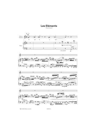 3 Poèmes d'après César Vallejo - Edith Lejet - Partition - Mélodies