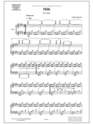 Milk - Chin-Cheng Lin - Partition - Piano