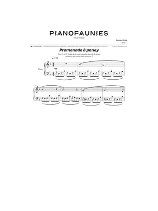 Piano Faunies - Damien Guille - Partition - Piano