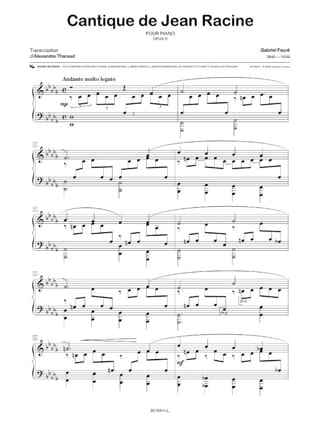 Musique Française - Partition - Piano