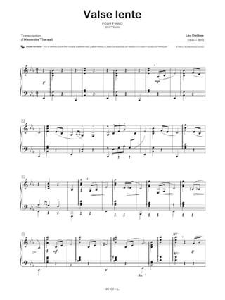 Musique Française - Partition - Piano
