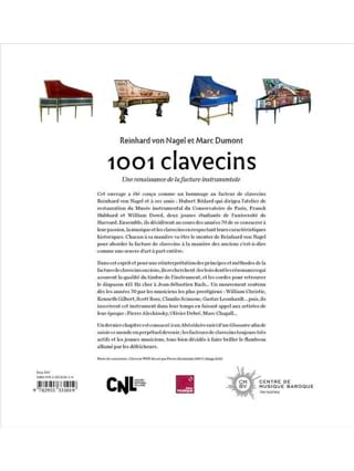 1001 Clavecins - Reinhard von Nagel / Marc Dumont - Livre