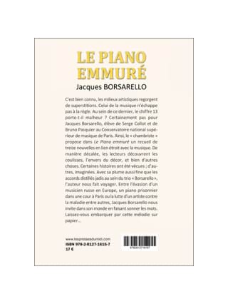 Le Piano Emmuré - Borsarello Jacques - Livre - Les Arts