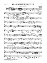 Quintette avec clarinette en si mineur op. 115 - BRAHMS - Partition