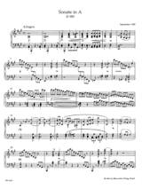 Klaviersonate A-Dur D 959. - SCHUBERT - Partition - Piano