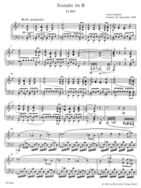 Sonate Si Bémol Majeur D 960. - SCHUBERT - Partition - Piano