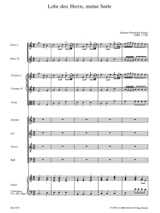 Lobe den Herrn, meine Seele - Johann F Fasch - Partition - Chœur