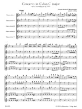 Concerto C-Dur - 5 Altblockflöten - BOISMORTIER - Partition