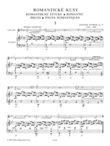 Pieces Romantiques Op. 75 - DVORAK - Partition - Violon