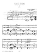 Klaviertrio f-moll op. 65 - Stimmen - DVORAK - Partition - Trios